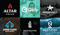 do modern stunning luxury minimalist logo design for your brand