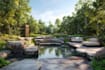 draw landscape design, garden design backyard pool
