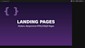 create a modern responsive landing page using HTML CSS js