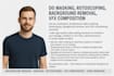 do professional vfx, rotoscoping keying and cleanup
