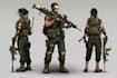 draw 2d game art military character design