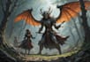 do create fantasy character design use dnd, illustration