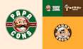 create a cartoon mascot logo with emblem for your business
