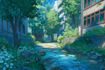 draw background art illustration in anime style for stream