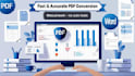 convert scanned PDF or invoices into excel manual