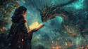 drawing  artistic fantasy book cover design