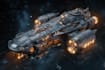 do original sci fi spaceship or space vehicle concept art