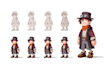 design unique 2d game characters for your video game