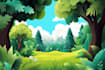create a custom 2d environment greenscreen background art