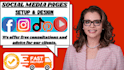 create professional facebook business page instagram page fb fan page setup