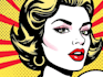 create a retro pop art roy lichtenstein style