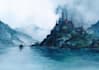 draw a watercolor landscape illustration