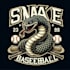 design high quality snake baseball logo t shirt design