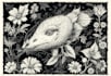 illustrate animal or botanical linocut based on your request