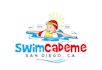 makes swimming pool, pool cleaning, rat logo design