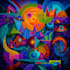 create magical abstract art, psychedelic, surrealism, cubism