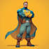 desing you as a superhero comic cartoon character
