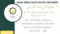 teach online quran with tajweed for kids and women