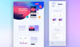 create a clean and minimal landing page design in figma