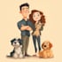 do cute disney cartoon portrait
