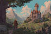 create detailed fantasy landscapes and environments