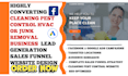 generate cleaning, pest control, hvac, junk removal leads and website