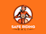 do modern quality update lady scooter logo design