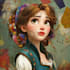 draw a beautiful disney style portrait