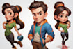 design custom cartoon character