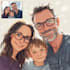draw a minimalistic vector portrait for your family