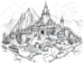 draw landscape sketch, architectural site plan, map