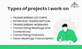 transcribe video and do audio transcription