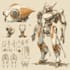 draw custom mecha robot