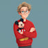 make a disney children cartoon illustration