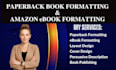book formatting and layout design and paperback formatting and cover design