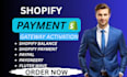 activate shopify payment, payment gateway, paypal, payoneer into your store