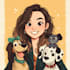 make a disney children cartoon illustration