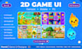 design high quality 2d game UI and UX for mobile or PC games