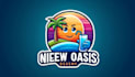 design creative gradient oasis mascot logo in very short time