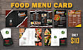 design stunning restaurant food menu card