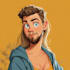 disney family couple cartoon portrait