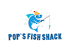 make an modern fish logo design