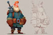 make 2d game character, sprite sheet, animation