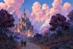 draw fantasy concept landscape illustrations