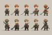 do unique 2d game characters, animations, and nfts