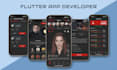 do mobile app development for ios and android, flutter developer and app builder