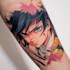 make custom anime manga tattoo design
