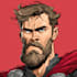 design premium superhero caricature character