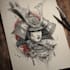 make a traditional japanese irezumi tattoo