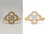 jewelry retouching and background removal transparent